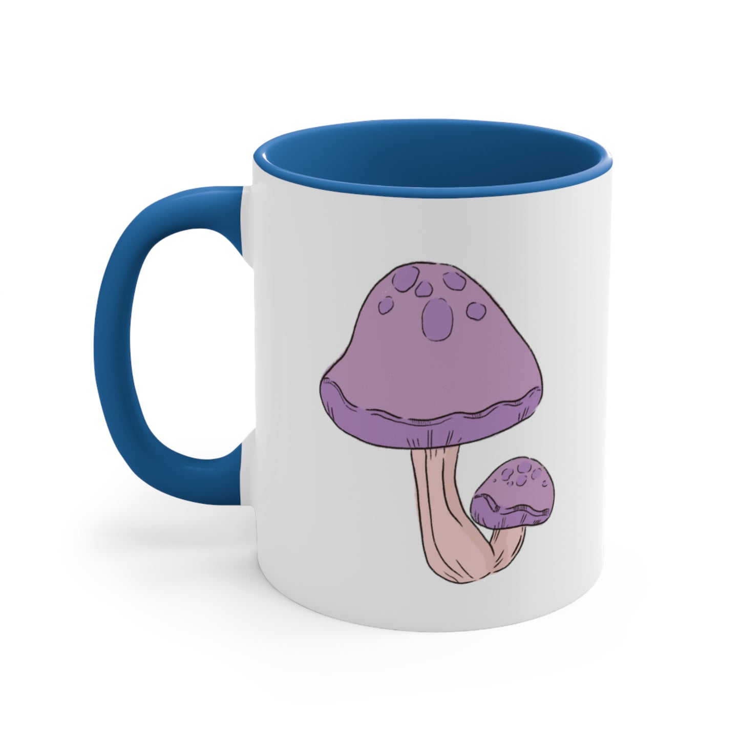 Purple Mushy Accent Coffee Mug, 11oz