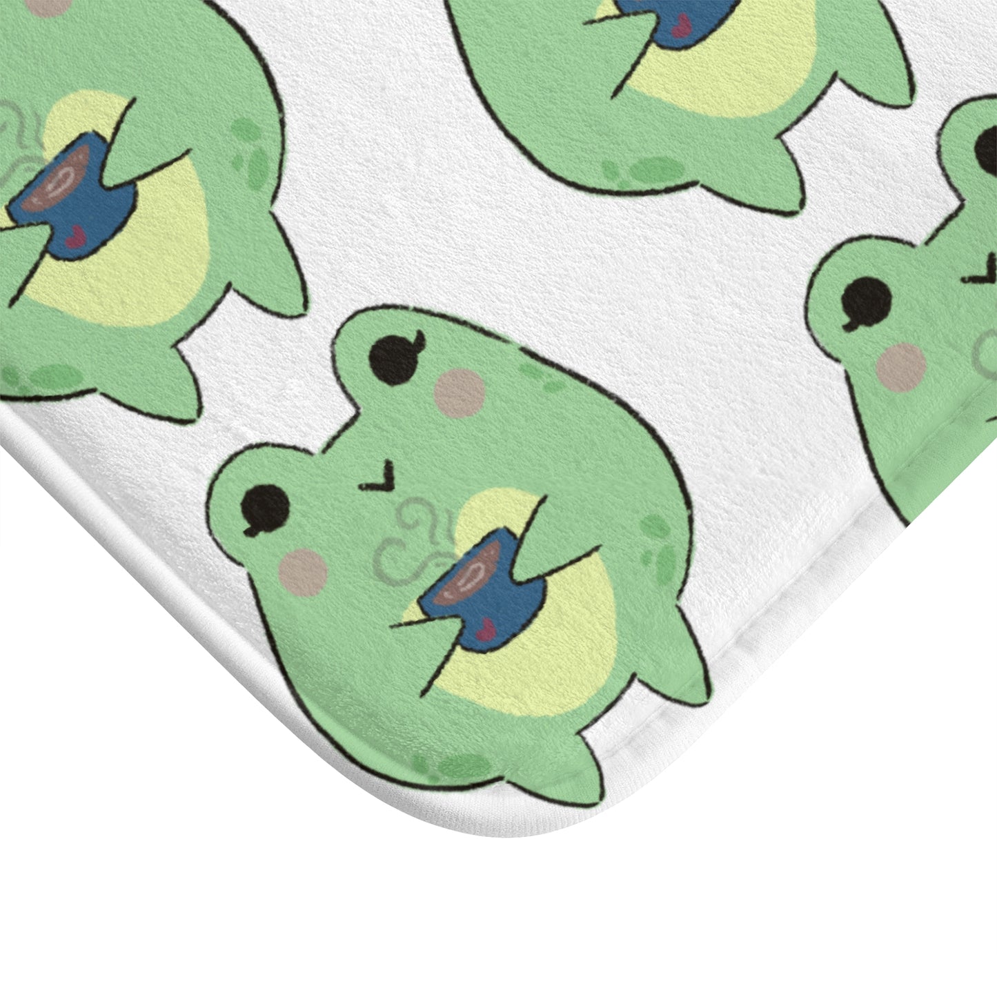 Cozy Cuppa Frog Bath Mat