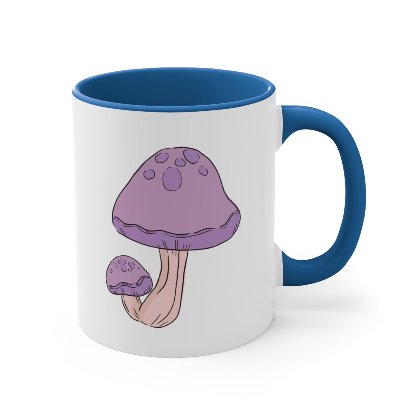 Purple Mushy Accent Coffee Mug, 11oz