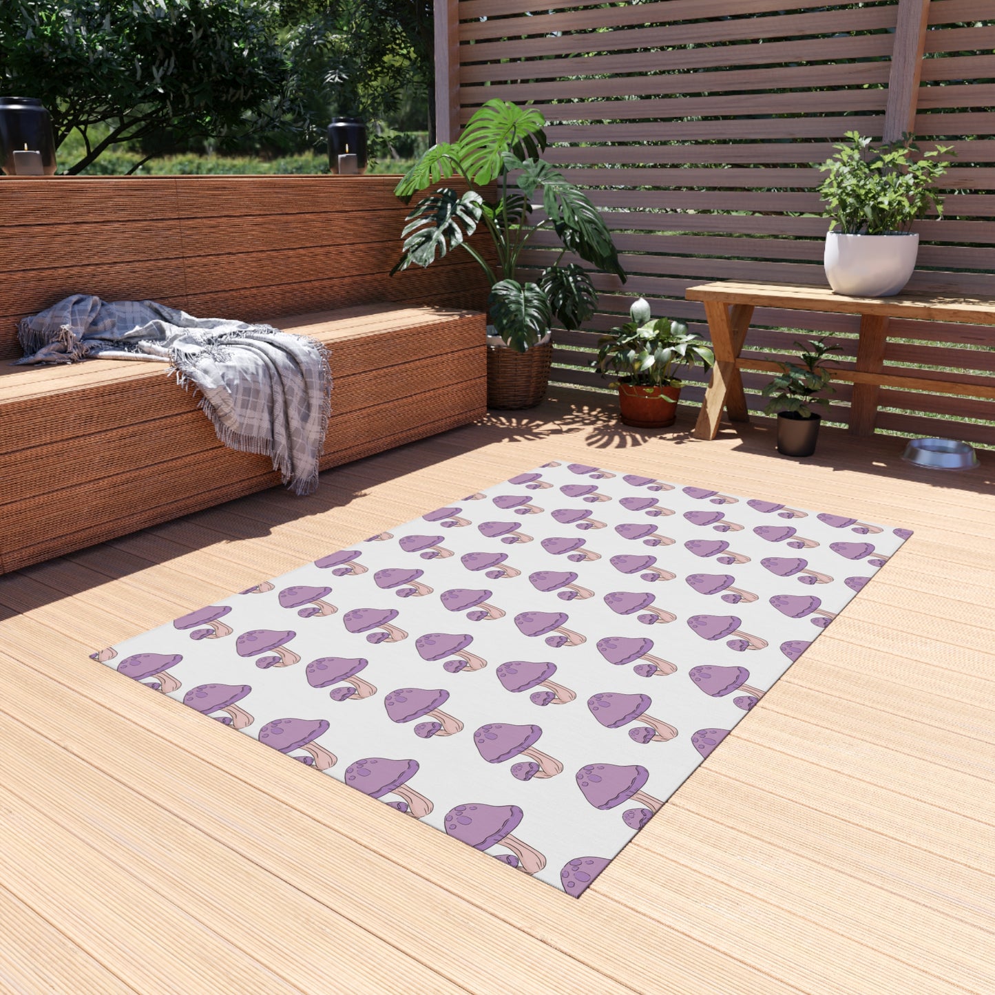 Purple Mushy Outdoor Rug