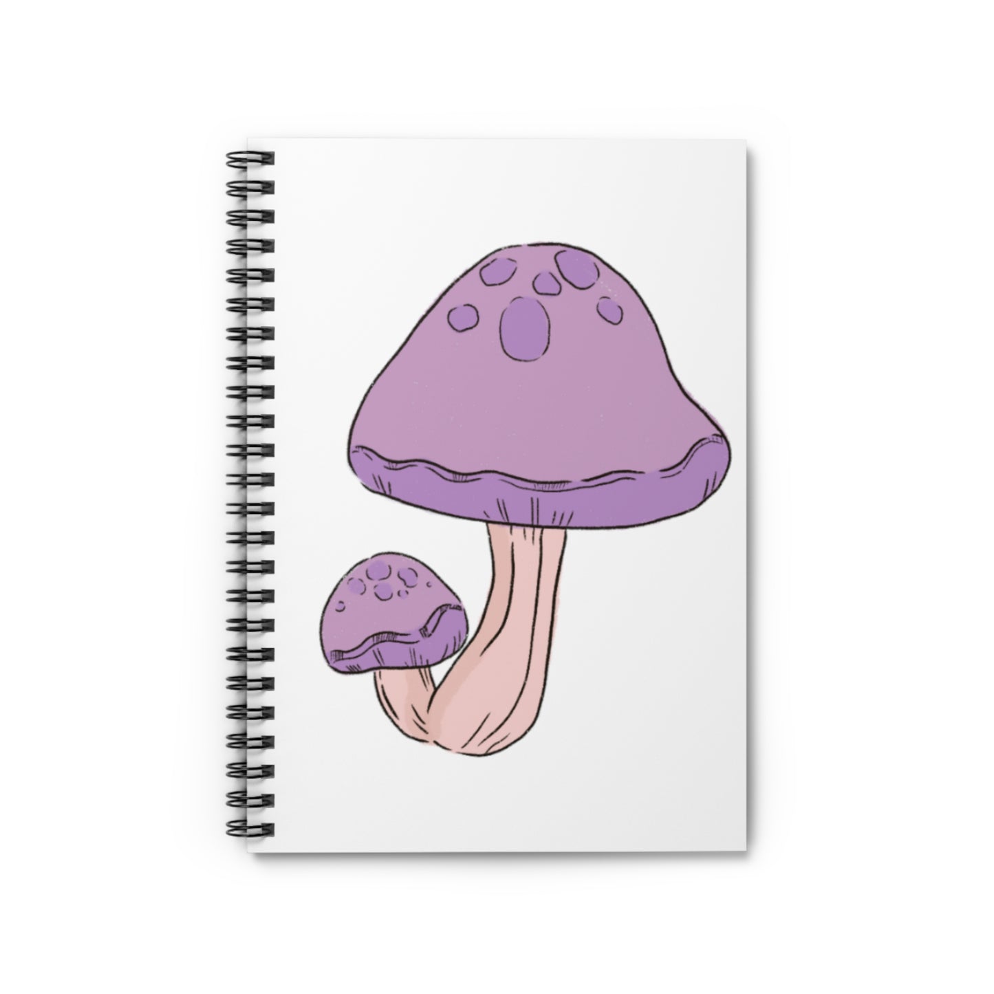 Purple Mushy Spiral Notebook