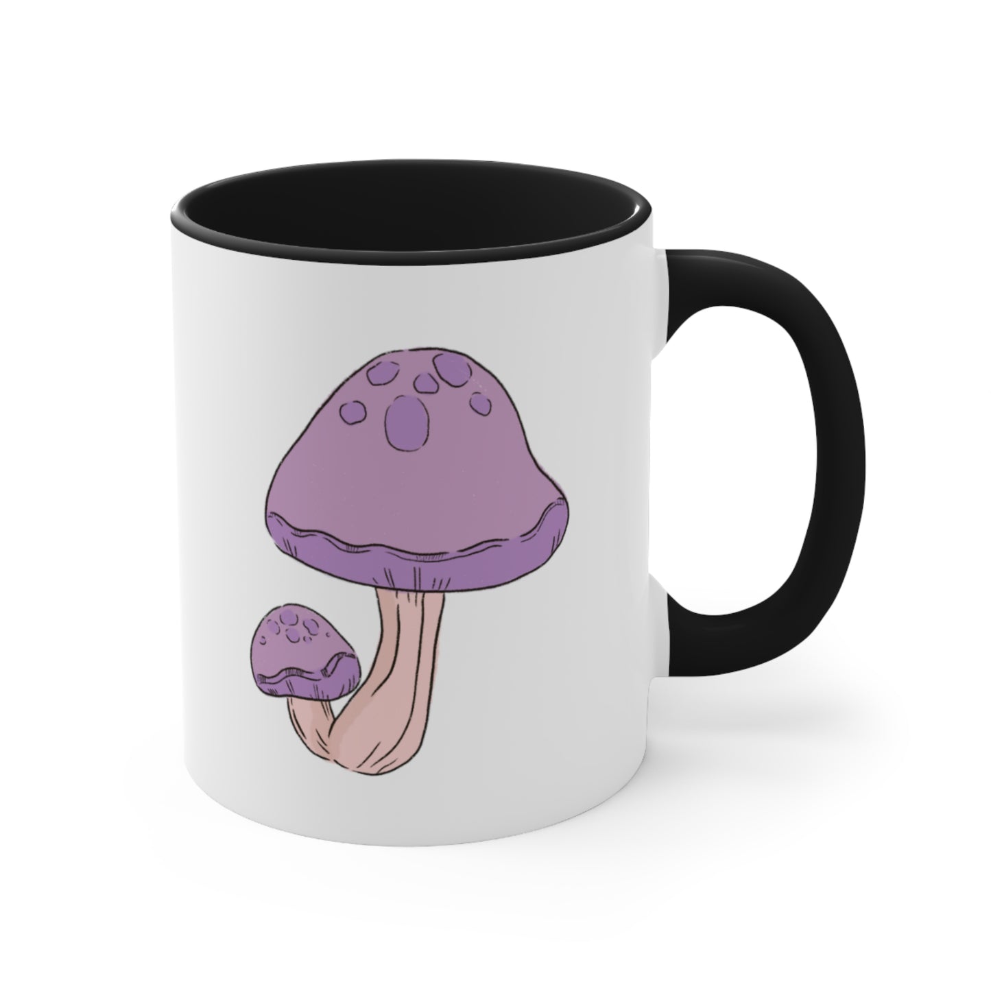 Purple Mushy Accent Coffee Mug, 11oz