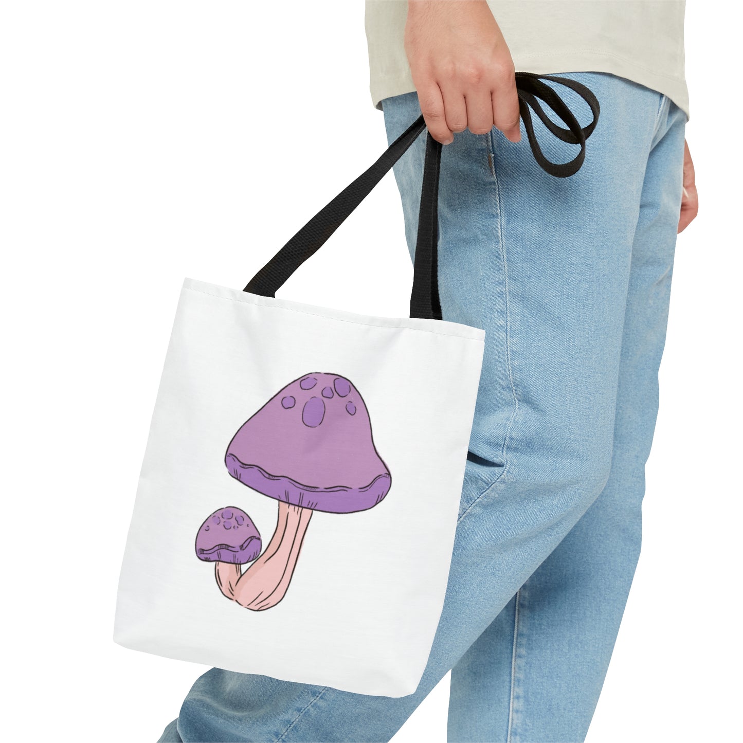 Purple Mushy Tote Bag