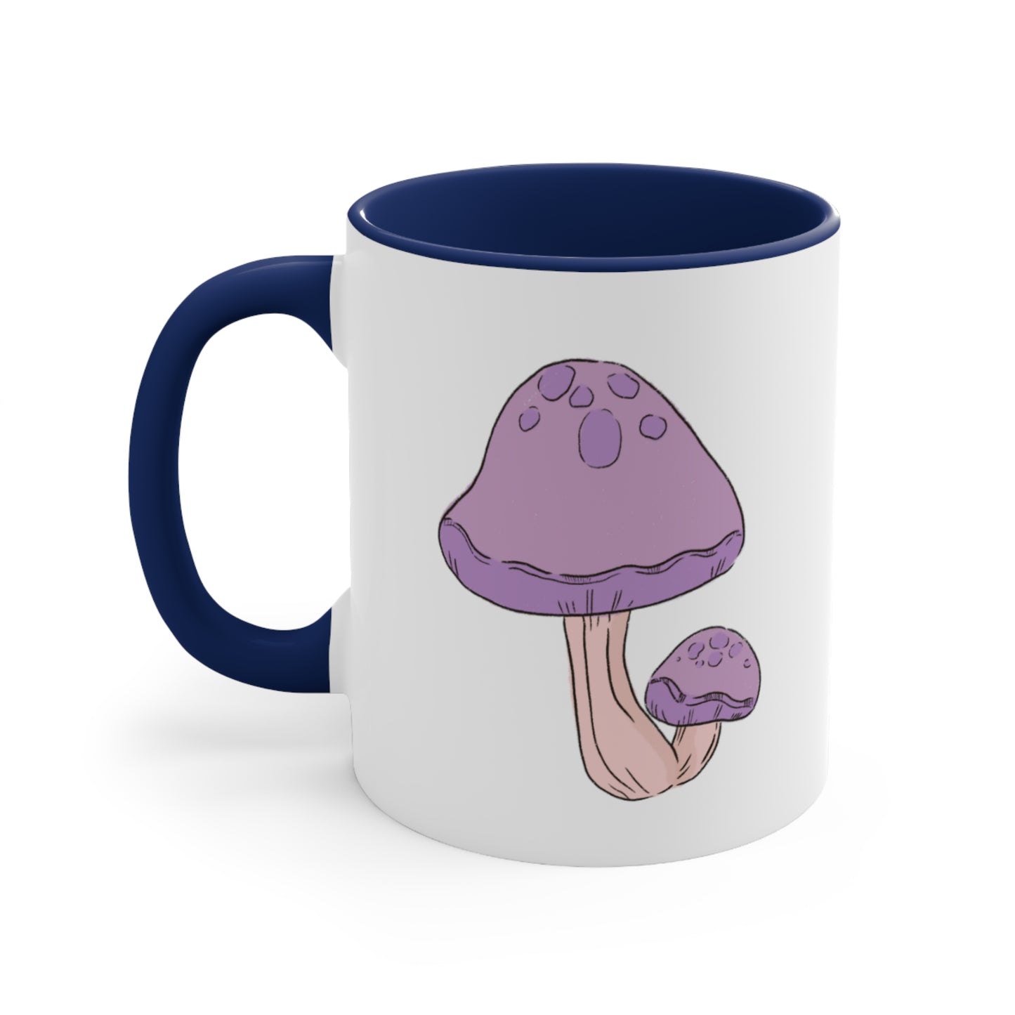 Purple Mushy Accent Coffee Mug, 11oz