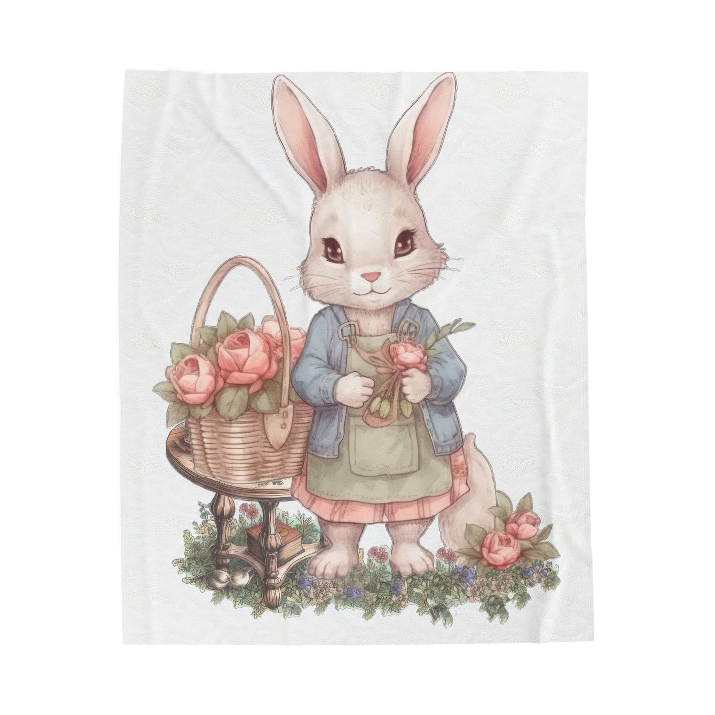 Bella Bunny Velveteen Plush Blanket