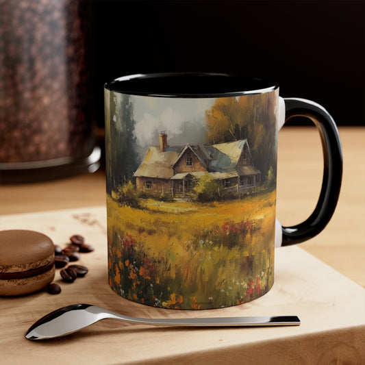 Golden Field Cottage Coffee Mug, 11oz