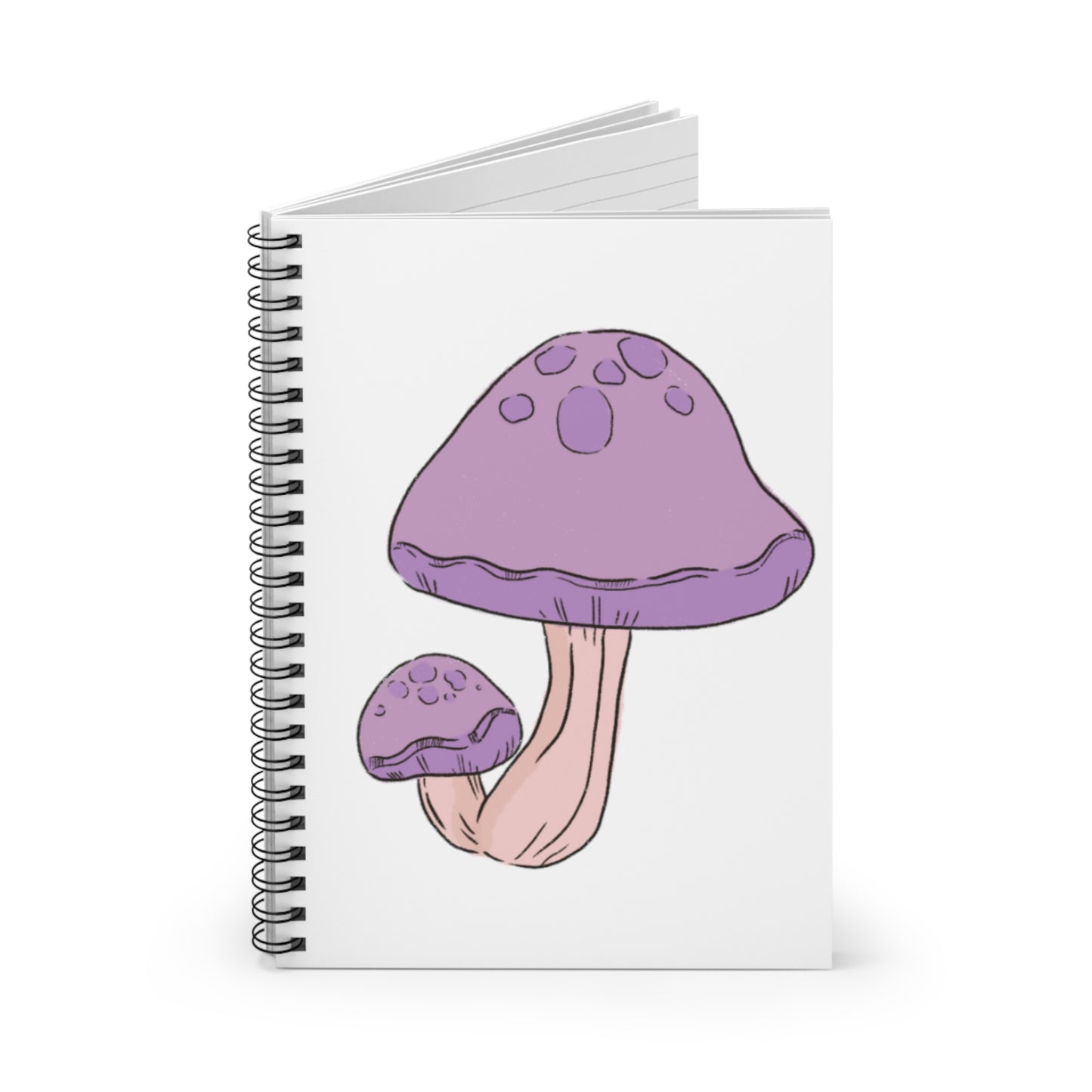 Purple Mushy Spiral Notebook