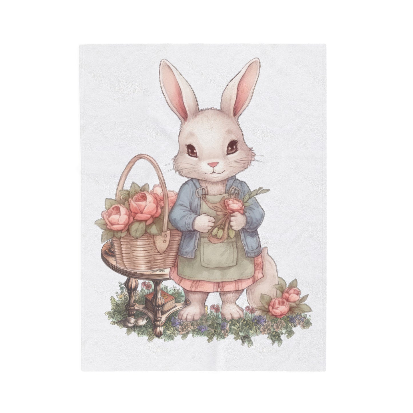 Bella Bunny Velveteen Plush Blanket