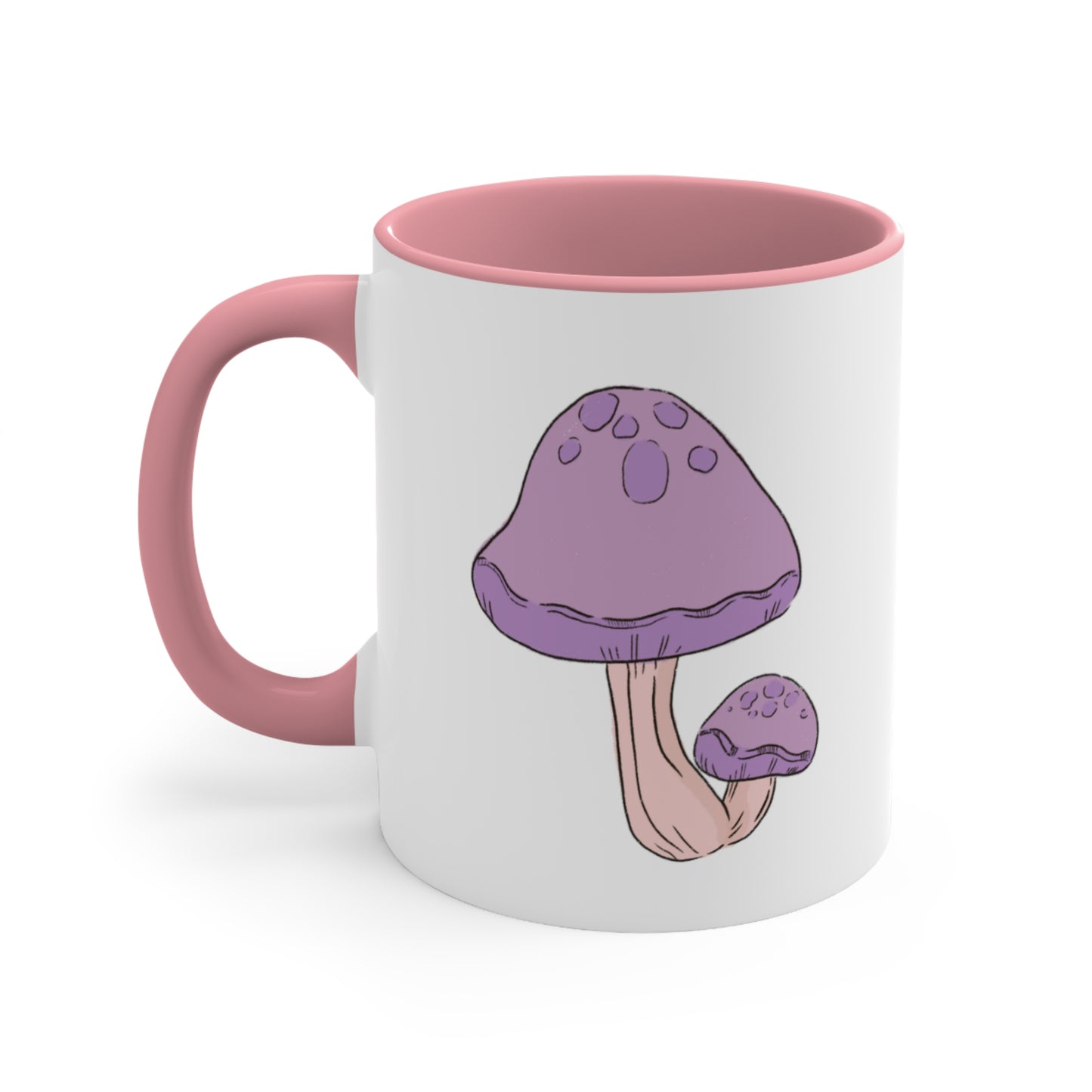 Purple Mushy Accent Coffee Mug, 11oz