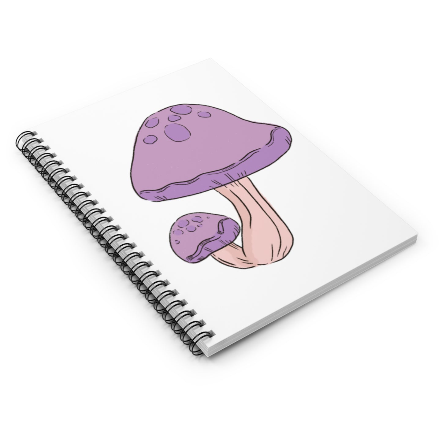 Purple Mushy Spiral Notebook