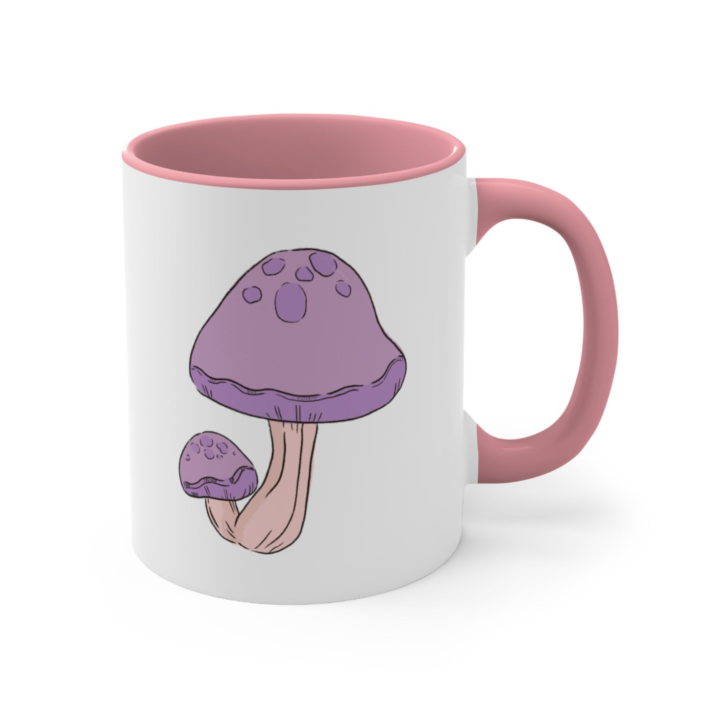 Purple Mushy Accent Coffee Mug, 11oz