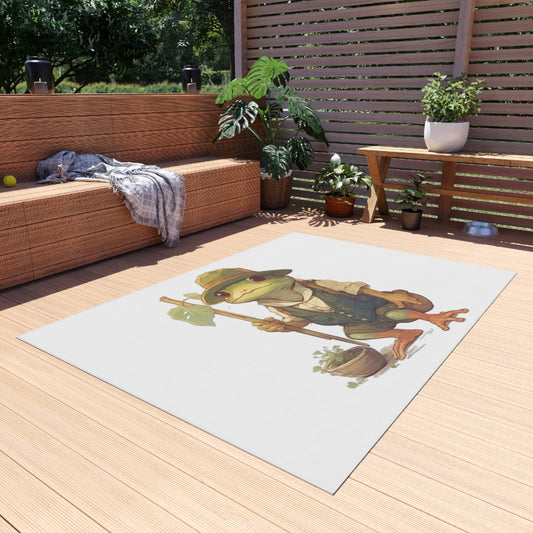 Sam the Frog Outdoor Rug