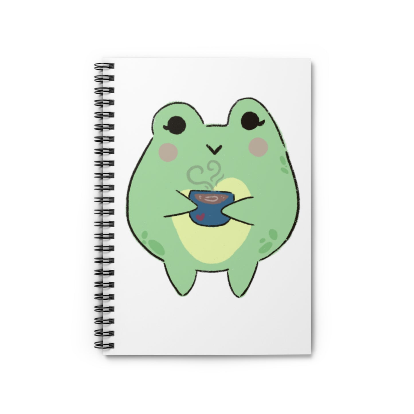 Cozy Cuppa Frog Spiral Notebook