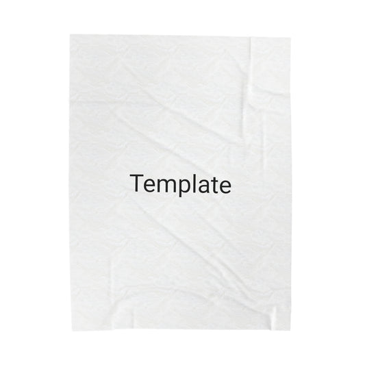 TEMPLATE Velveteen Plush Blanket