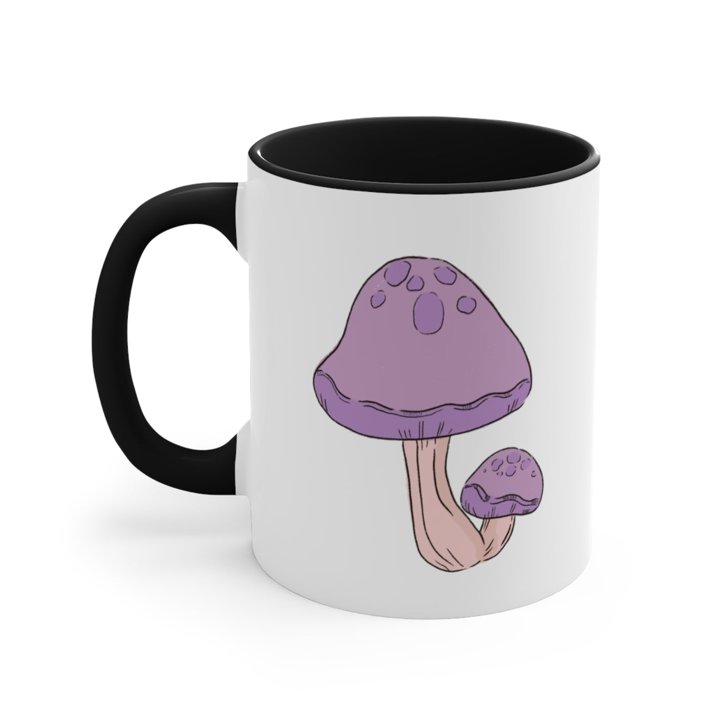 Purple Mushy Accent Coffee Mug, 11oz