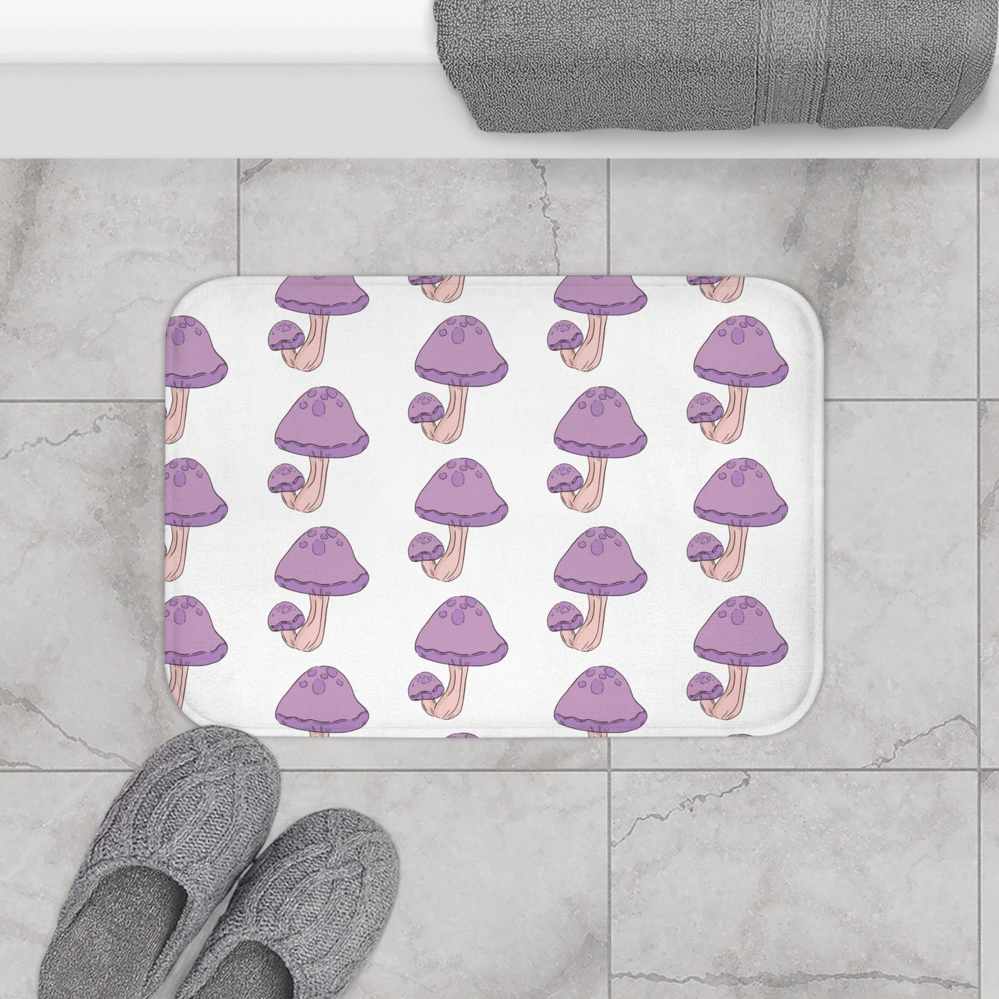 Purple Mushy Bath Mat