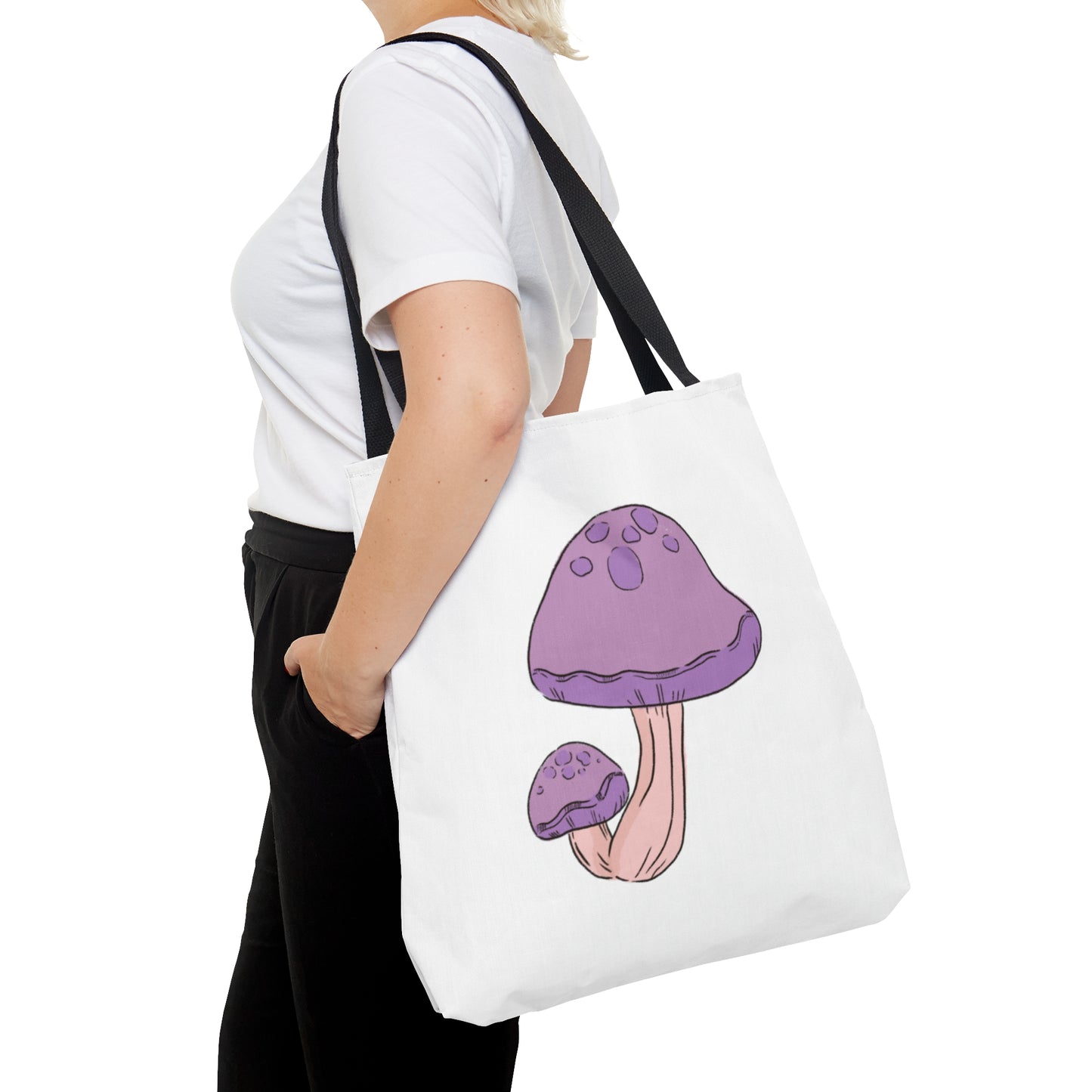 Purple Mushy Tote Bag