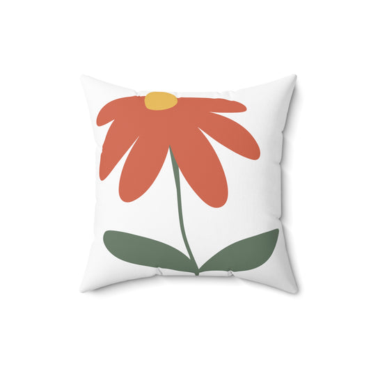 Gerber Daisy Spun Polyester Square Pillow